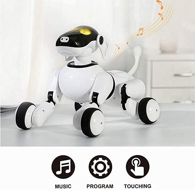 HONG111 机器人狗 儿童机器人玩具 2、3、4、5、6、7、8、9、10 岁及以上儿童 智能早期教育智能触摸语音电动机器人狗狗礼品儿童玩具