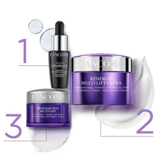 Lancome兰蔻2022立体塑颜限量护肤3件套 面霜50ml+晚霜15ml+精华10ml（化妆品）